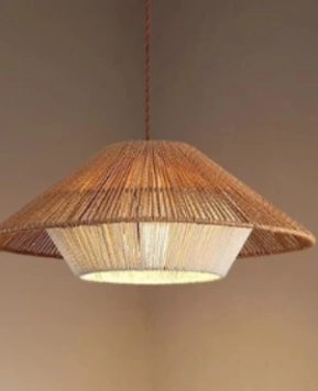 Đèn thả trần ĐĨA BAY quấn thừng KHP TH0023