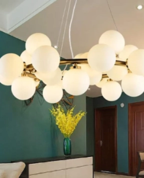 Bộ đèn chùm hình VÒNG NGUYỆT QUẾ KHP TH0036