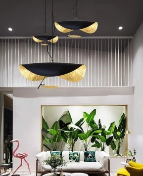 Đèn thả hình lá sen nghệ thuật Bắc Âu NTP56