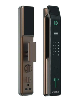 KHÓA CỬA ĐIỆN TỬ HYUNDAI HY-SLA808 BLACK/AMBER GOLD