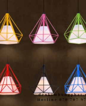 Đèn Thả Trần Hình Kim Cương Nhiều Màu KHP TH0047
