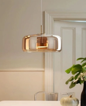 ĐÈN THẢ TRẦN TRANG TRÍ THỦY TINH MÀU TRÀ THCN 286