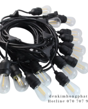 Đèn dây trang trí ngoài trời 10m 20 đui – (Loại 1) chưa bóng