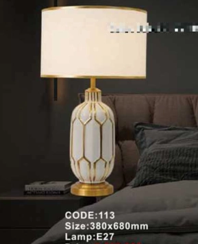 Đèn bàn gốm sứ cao cấp CODE113