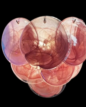 Đèn vách thủy tinh hồng VT290725